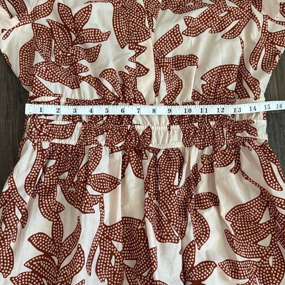 Anthropologie Somerset Maxi Dress in Neutral Floral Dot  - Medium - Picture 12 of 15